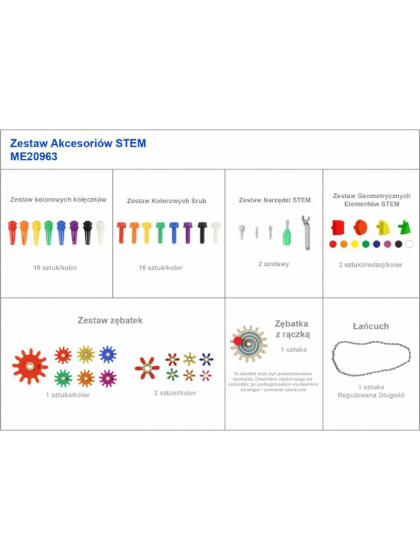 MASTERKIDZ Wolnostojąca Tablica Naukowa Kreatywna STEM 125 x 86 + Zestaw Akcesoriów