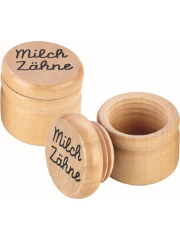 Drewniane pudełko na pierwszy ząbek "Milchzähne"
