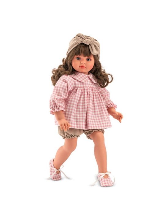 Lalka Pepa z kolekcji Patricia Asi 0282500 - 57 cm, Brzuszek: Miękki, Kolor oczu: Niebieski, Kolor włosów: Brązowy