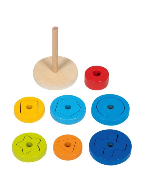 Wieża i sorter geometrycznych kształtów Goki