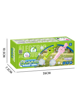 WOOPIE Pistolet do Baniek z Dymem Dinozaur Maszynka Bańki z Mgłą Akumulator