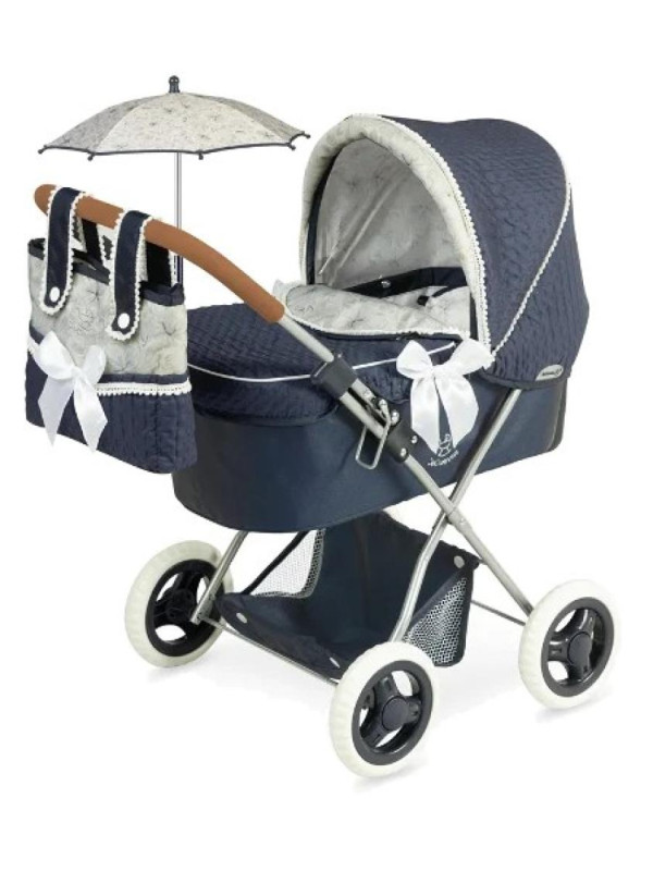 Wózek Vintage z parasolką dla lalek do 48cm DeCuevas Toys 85044