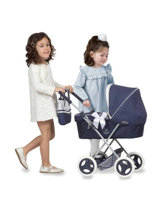 Wózek Vintage z parasolką dla lalek do 48cm DeCuevas Toys 85044