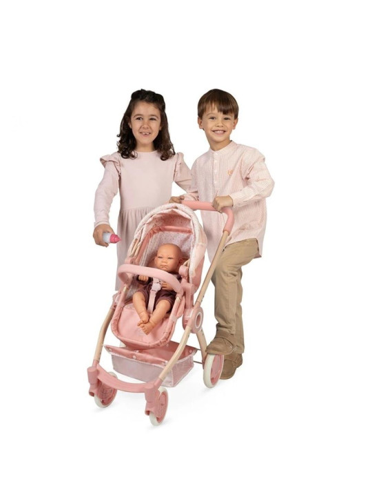 Wózek 3w1_składany dla lalek do 44cm Tulipe DeCuevas Toys 80574