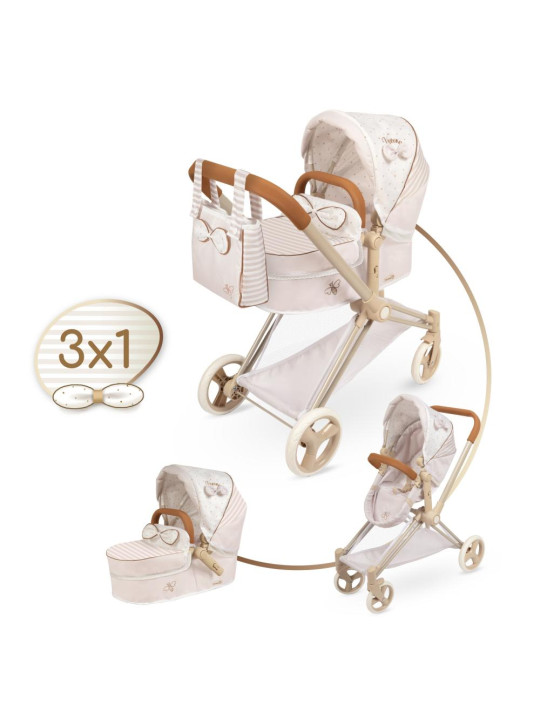 Wózek Verona dla lalek do 47cm 3w1 DeCuevas Toys 81778
