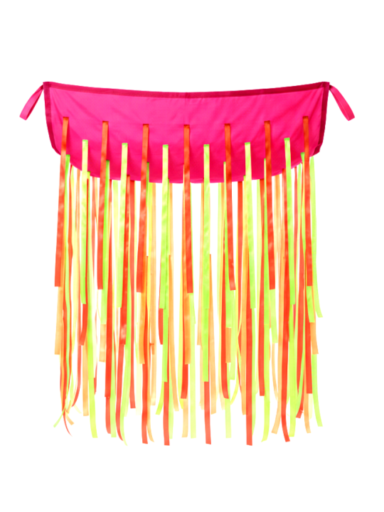Chusta animacyjna 1,45 x 1,45 m ze wstążkami neonowymi UV