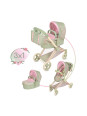 Wózek_3w1 Botanic składany dla lalek do 47cm DeCuevas Toys 81768