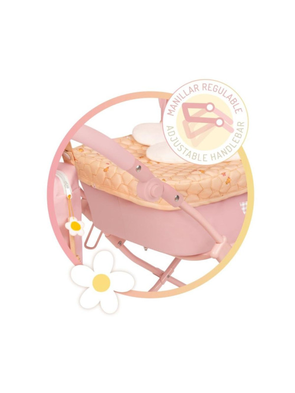 Wózek_Honey regulowany duży dla lalek do 45cm DeCuevas Toys 80070