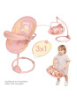 Krzesełko_3w1 Honey dla lalki do 50 cm DeCuevas Toys 51570