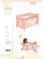 Łóżeczko Honey dla lalek do 48 cm DeCuevas 50070