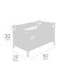 Łóżeczko Honey dla lalek do 48 cm DeCuevas 50070