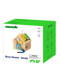 TOOKY TOY Drewniany Domek Manipulacyjny