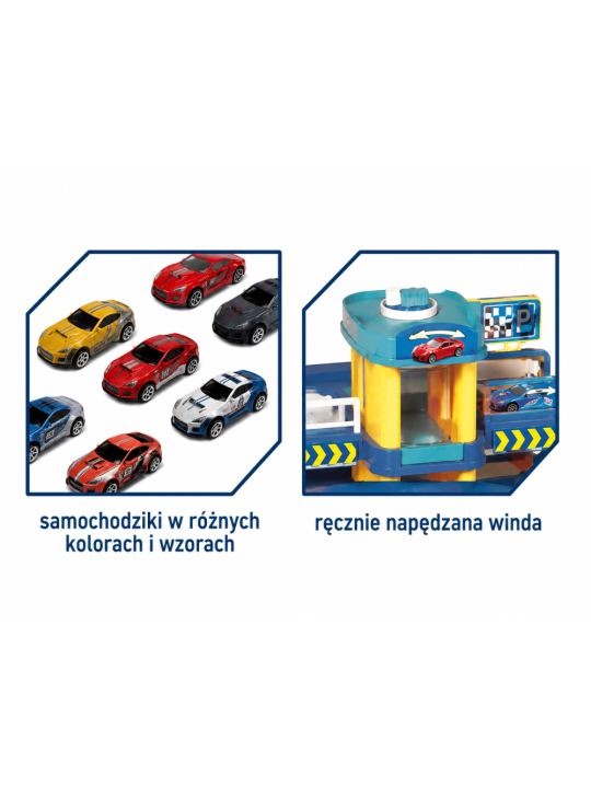 WOOPIE Garaż Wielopoziomowy Parking Winda Samochodziki