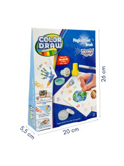 WOOPIE Magiczny Pędzel Zestaw Kreatywny Do Rysowania Pieczątki Dzieci 3+
