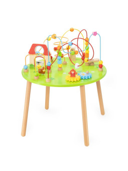 Viga Drewniany Stolik Edukacyjny Sensoryczny Przeplatanka XXL Montessori