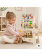 TOOKY TOY Wózek Ogrodowy Sklepik Drewniany Montessori 57el