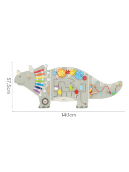 VIGA Ścienny Panel Aktywności Dinozaur Triceratops Tablica 18m+
