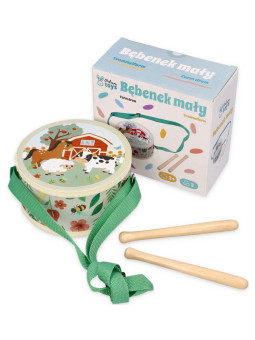 Bębenek dla dziecka z motywem farmy