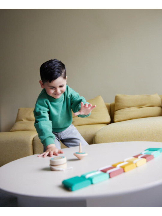 BS Toys, Zestaw 3 drewnianych zabawek retro