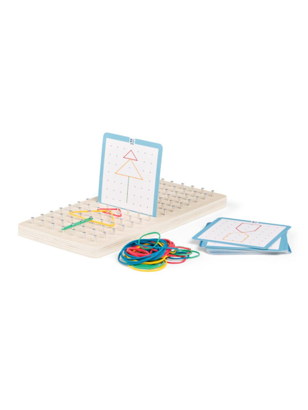 BS Toys, Drewniana tablica manipulacyjna Geoplan dla dwojga