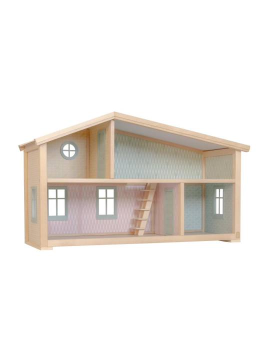 Drewniany domek dla lalek Star House zabawa lalkami dla dzieci Lundby