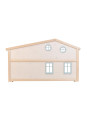 Drewniany domek dla lalek Star House zabawa lalkami dla dzieci Lundby