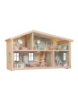 Drewniany domek dla lalek Star House zabawa lalkami dla dzieci Lundby