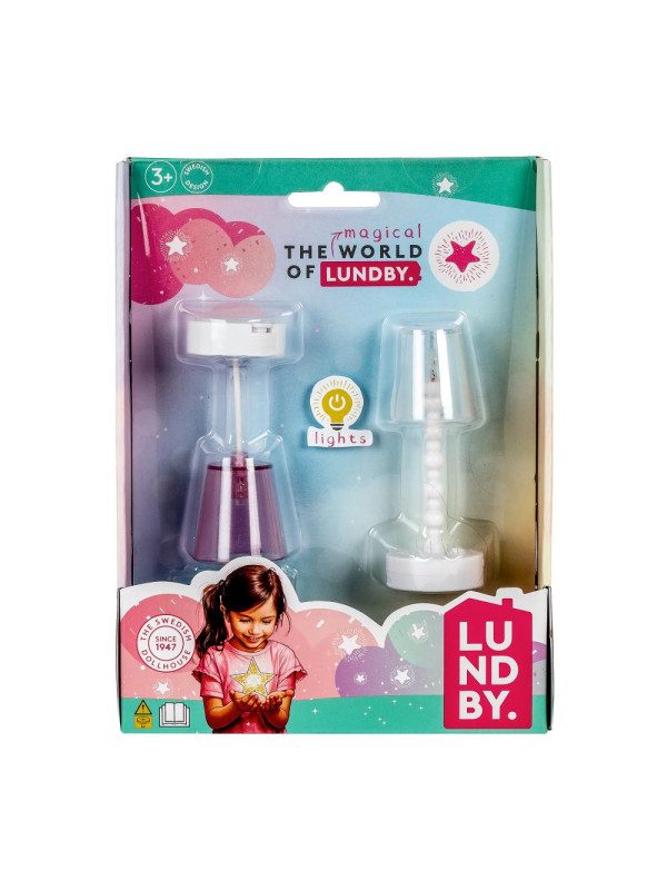 Oświetlenie domku dla lalek zestaw, wyposażenie, lampy zabawka domki Lundby