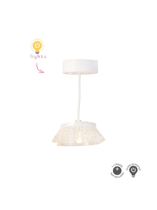 Oświetlenie domku dla lalek zestaw 2 lampy wiszące wyposażenie domki Lundby