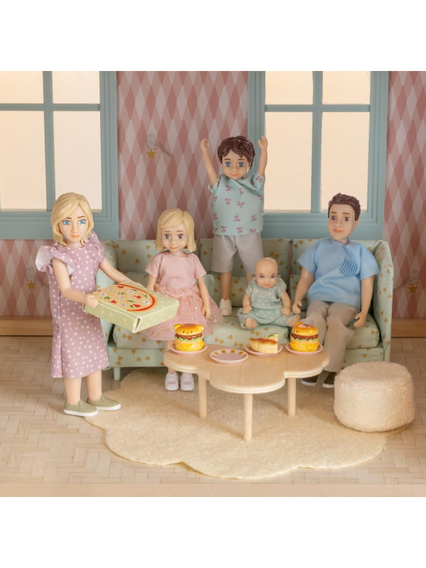 Lalki do domku dla lalek zestaw Charlie zabawka dla dzieci domek Lundby