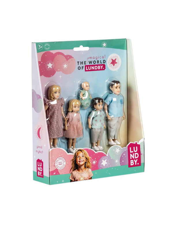 Lalki do domku dla lalek zestaw Charlie zabawka dla dzieci domek Lundby