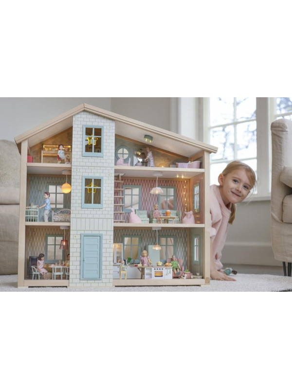 Zwierzątka koty do domku dla lalek figurki kotki zabawka dla dzieci Lundby