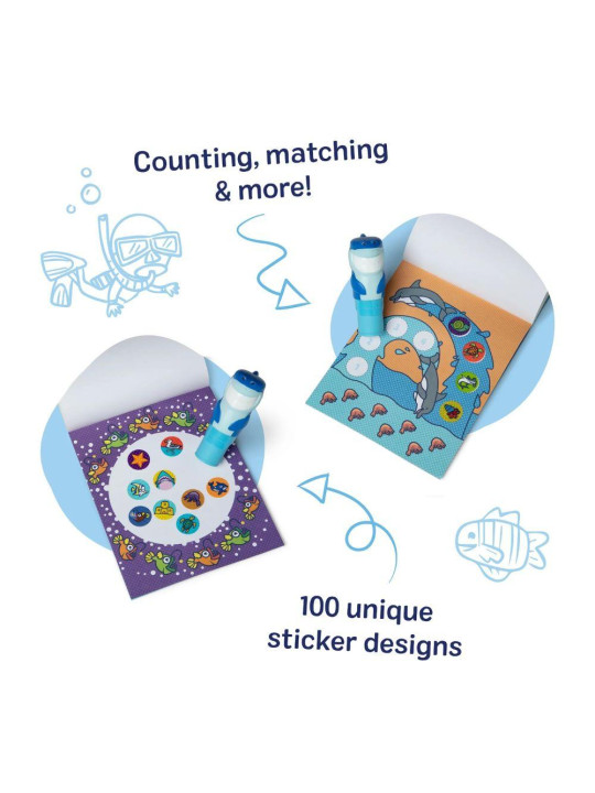 Sticker WOW! Książeczka aktywności + stempel Rekin
