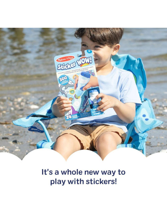 Sticker WOW! Książeczka aktywności + stempel Rekin