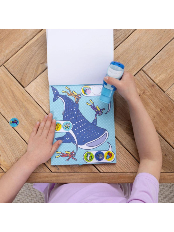Sticker WOW! Książeczka aktywności + stempel Rekin