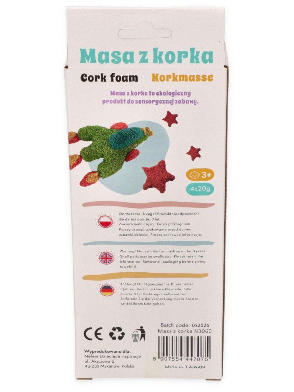 Masa sensoryczna z korka Adam Toys