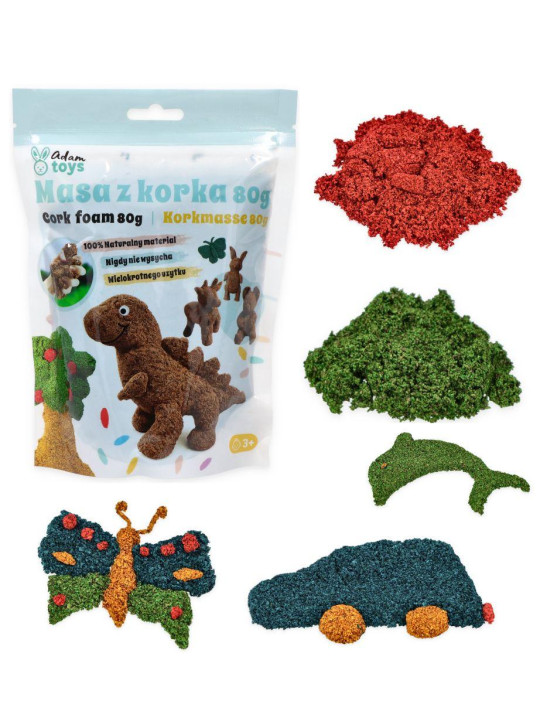 Sensoryczna masa korkowa Adam Toys różne kolory