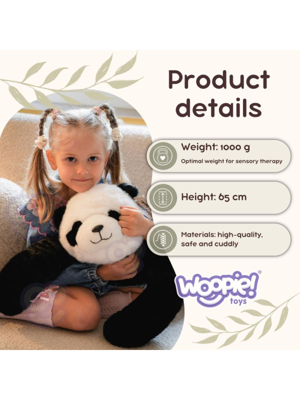 WOOPIE Panda Terapeutyczna Obciążeniowa Pluszak 1kg