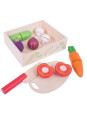 Zdrowe warzywa do krojenia II do zabawy dla dzieci bigjigs toys - drewniany zestaw zabawek, zabawa w sklep, zabawka dla 2 latka Zdrowe warzywa do krojenia II do zabawy dla dzieci bigjigs toys - drewniany zestaw zabawek, zabawa w sklep, zabawka dla 2 latka