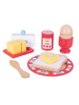Zdrowe śniadanie - zabawka drewniana  dla dzieci, bigjigs toys - drewniany zestaw zabawek, zabawa w gotowanie, zabawka dla 3 la Zdrowe śniadanie - zabawka drewniana  dla dzieci, bigjigs toys - drewniany zestaw zabawek, zabawa w gotowanie, zabawka dla 3 la
