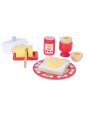 Zdrowe śniadanie - zabawka drewniana  dla dzieci, bigjigs toys - drewniany zestaw zabawek, zabawa w gotowanie, zabawka dla 3 la Zdrowe śniadanie - zabawka drewniana  dla dzieci, bigjigs toys - drewniany zestaw zabawek, zabawa w gotowanie, zabawka dla 3 la