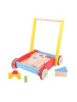 Chodzik z klockami drewnianymi dla dzieci bigjigs toys - drewniany chodzi, zabawka dla rocznego dziecka