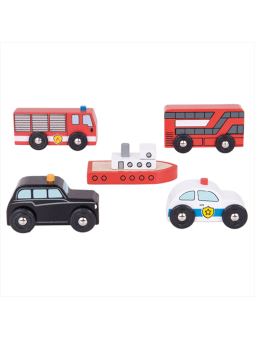 Pojazdy Miejskie dla kolejek drewnianych do zabawy