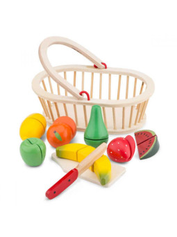 Koszyk z owocami zestaw do krojenia New Classic Toys