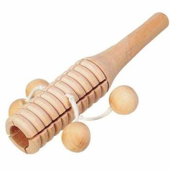 Instrument perkusyjny, blockdrum z 4 drewnianymi kulkami do zabawy dla dzieci, pomoce montessori  goki - drewniana zabawka muzyczna, zabawka dla 3 latka