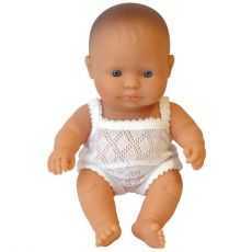 Lalka Miniland Europejka (Dziewczynka) 21 cm - Lalka dla dziecka - Zabawka dla dziewczynki - Zabawka dla  3 latki