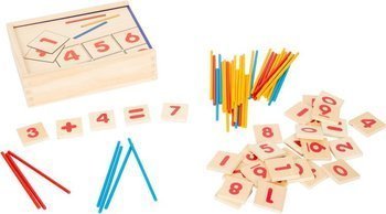 Nauka matematyki na poziomie szkoły podstawowej small foot design- zabawka drewniana , zabawki edukacyjne dla 5 latka