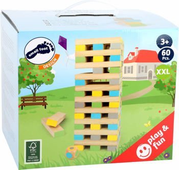 Wieża Jenga xxl drewniane dla dzieci small foot design - drewniana gra planszowa dla 3 latka