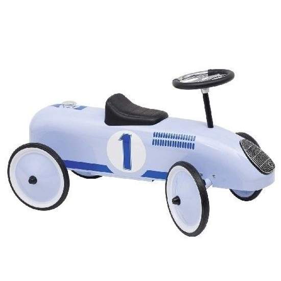 Samochodzik jeździk dla dzieci - soft blue goki - zabawka samochodzik, zabawa pojazdami, zabawka dla rocznego dziecka