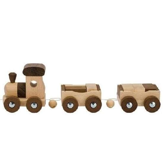 Zabawka dla chłopca   Kolejka drewniana  dla dzieci - top goki - drewniana zabawka, zabawa pojazdami, zabawka dla 2 latka